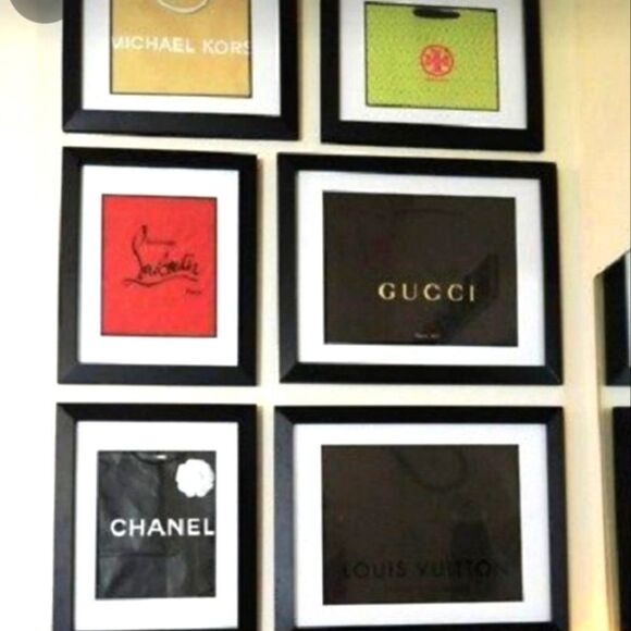 Gucci Accessories - Authentic Gucci Brown & Gold Logo-Embossed Gift Bag